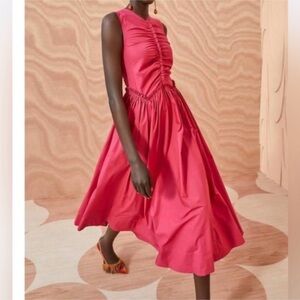 ULLA JOHNSON mimi dress in rosebud pink Sz 0